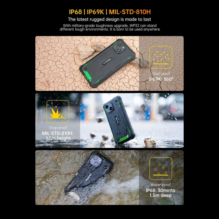 Oukitel WP32, IP68/IP69K, 5.93 inch Android 13 Unisoc Tiger T606 Octa-core, NFC, OTG, Network: 4G, 4GB+128GB Oukitel WP32, IP68/IP69K, 5.93 inch Android 13 Unisoc Tiger T606 Octa-core, NFC, OTG, Network: 4G, 4GB+128GB